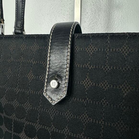 Kate Spade Bag Vintage Tote Shoulder Bag Nylon Fabric Leather Black - Picture 11 of 13